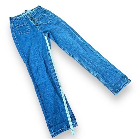 PRINCESS Polly Vela High Waisted Button Front Straight Leg Jeans | Size 2 - Picture 10 of 16